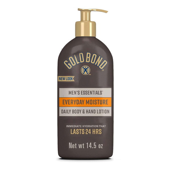 Gold Bond Men's Essentials Daily Body & Hand Lotion for Men, 14.5 Oz.