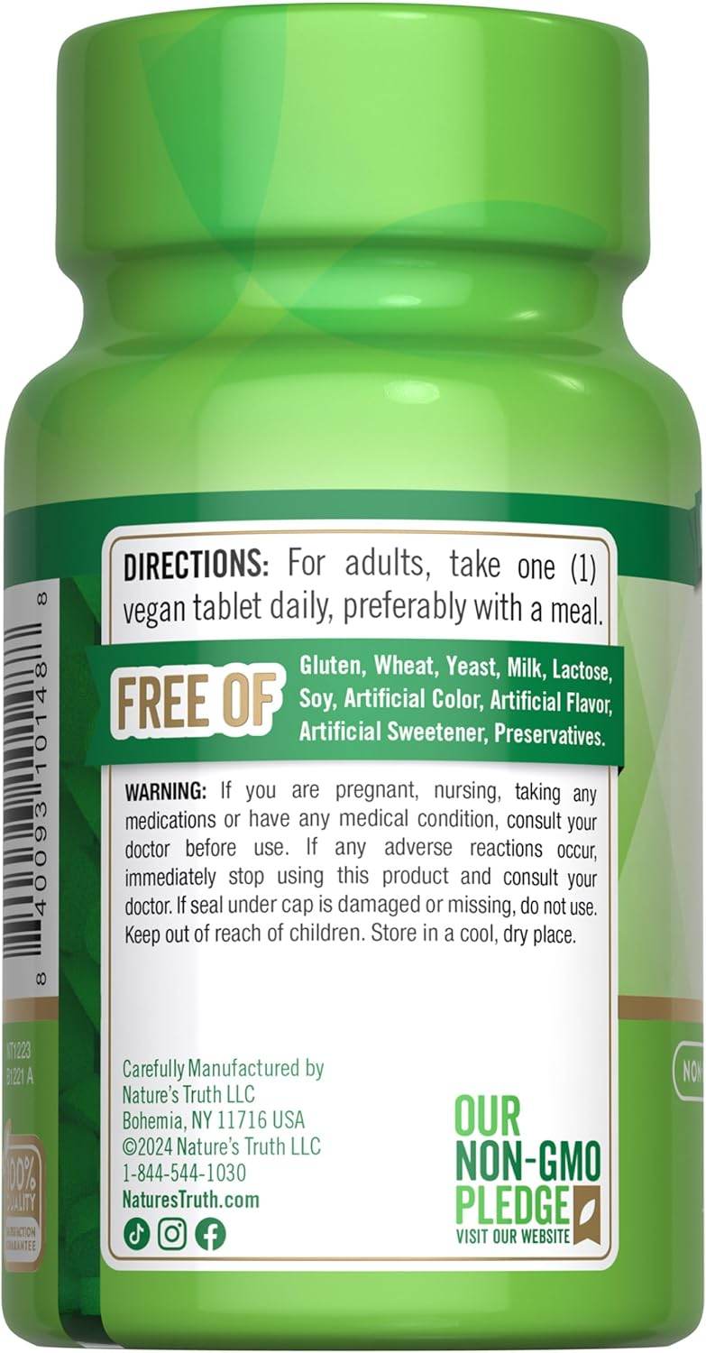 Nature's Truth Folic Acid, 800 mcg, Tablets, 250 ea - OTC Shoppe Express