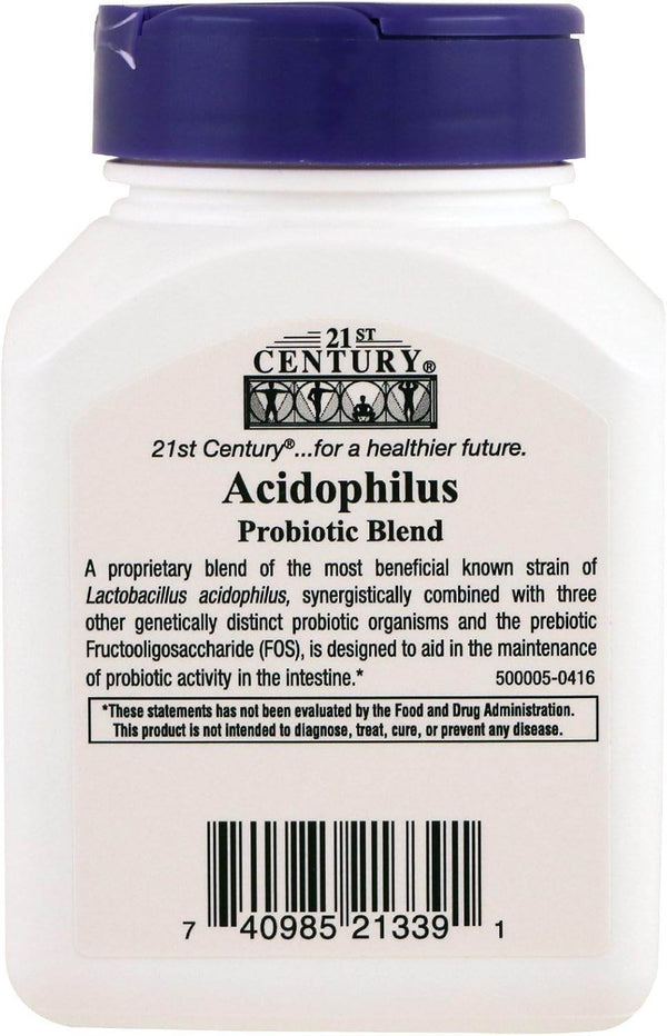21st Century Acidophilus, Probiotic Blend, Capsules, 100 ea - OTC Shoppe Express