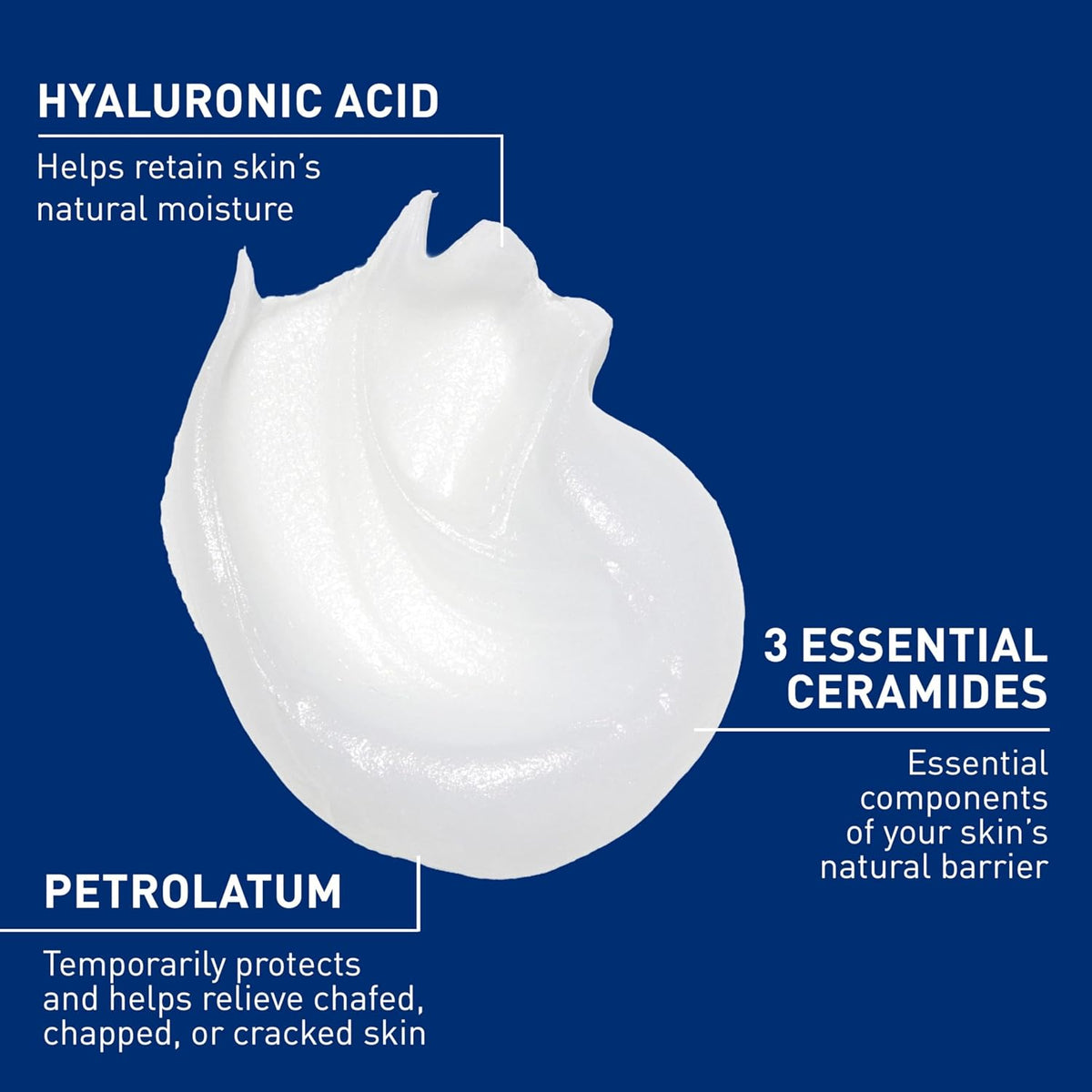 CeraVe Healing Ointment, Hyaluronic Acid Skin Protectant for Dry Skin, 5oz