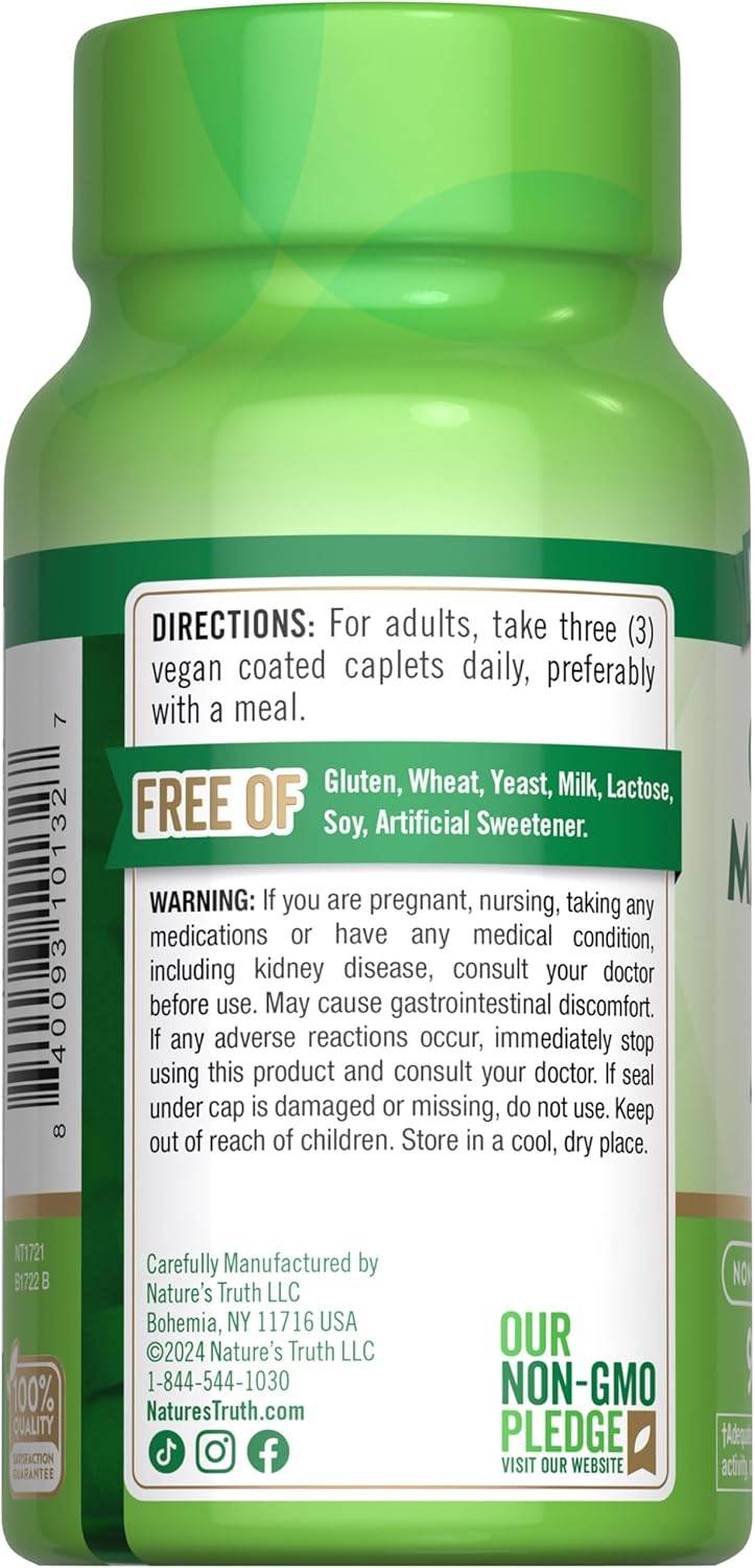 Nature's Truth Calcium Magnesium Zinc, Coated Caplets, 90 ea - OTC Shoppe Express