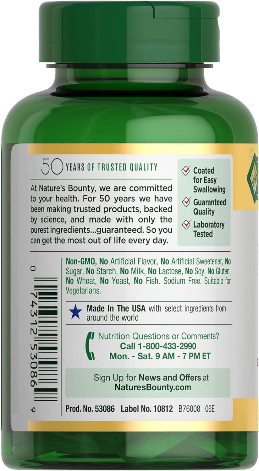 Nature's Bounty Magnesium, 500 mg, Tablets, 200 ea - OTC Shoppe Express