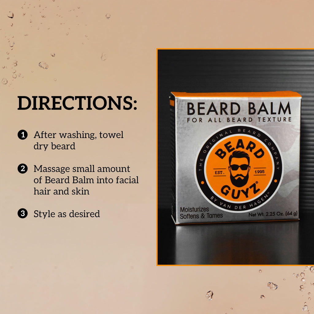 Beard Guyz Grooming Beard Balm for Men, Hydrating Formula with Coconut and Jojoba Oil, 2.25 oz.