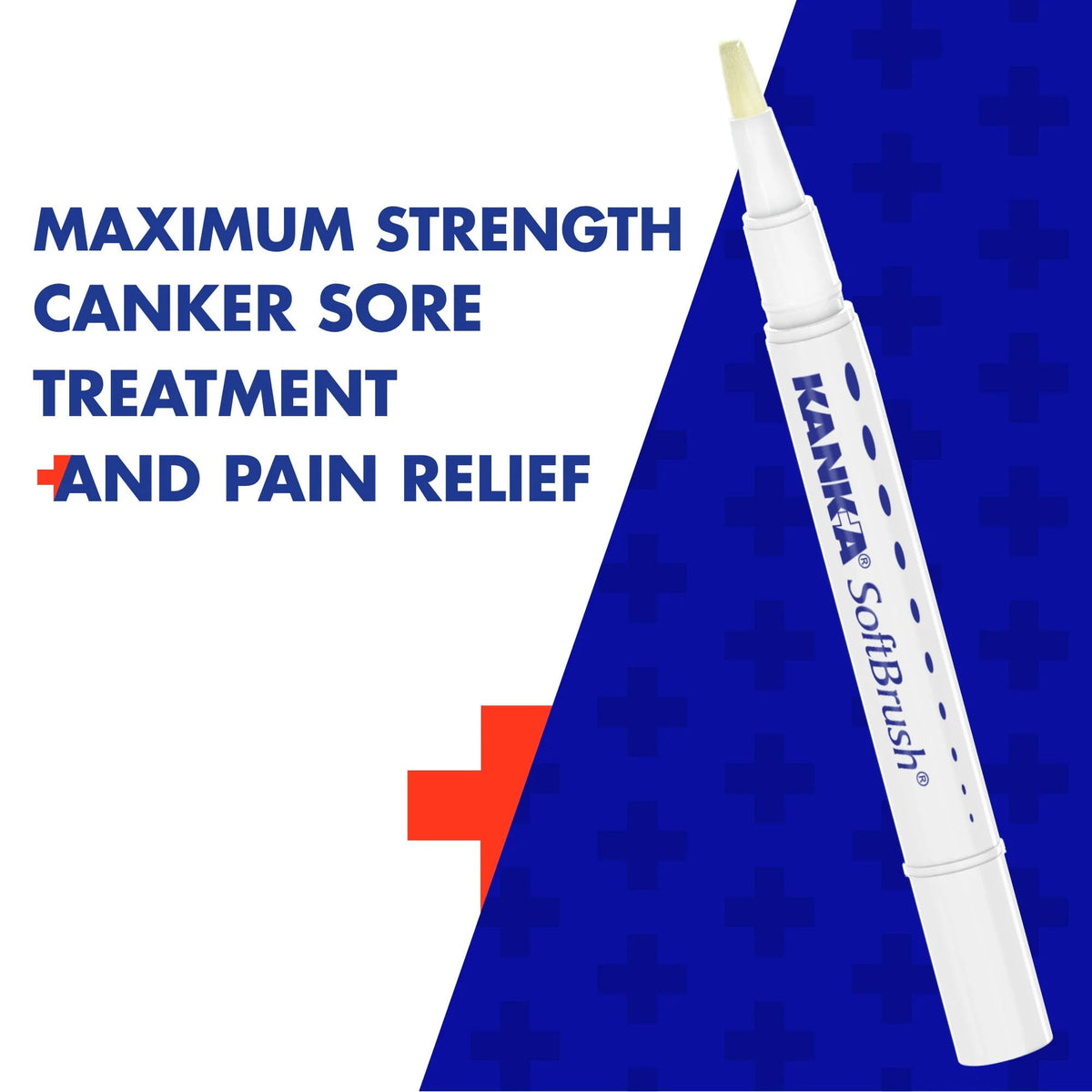 Kank-A Oral Pain Relief Gel with SoftBrush Applicator, .07 oz