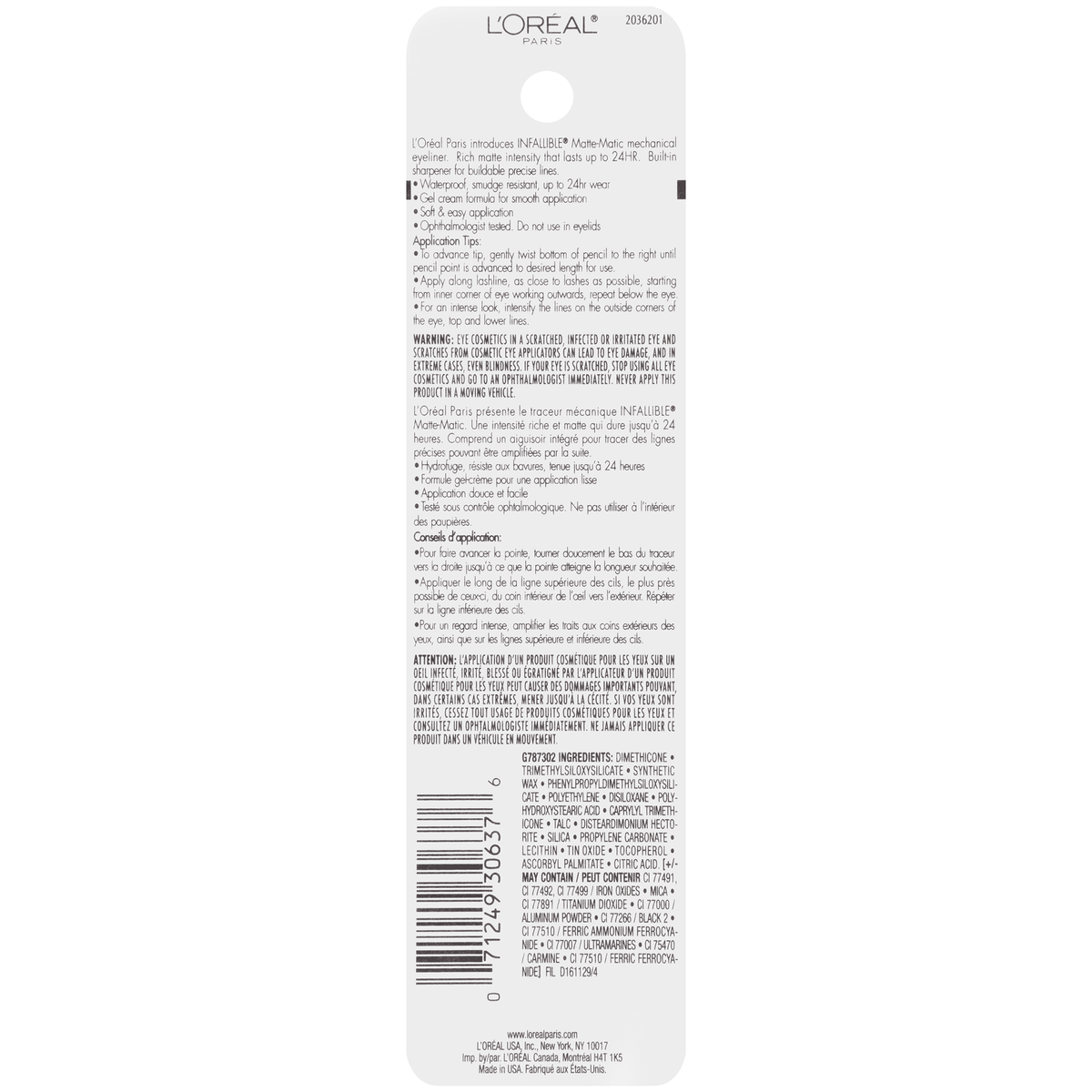 L'Oreal Paris Infallible Matte-Matic Mechanical Eyeliner, Ultra Black