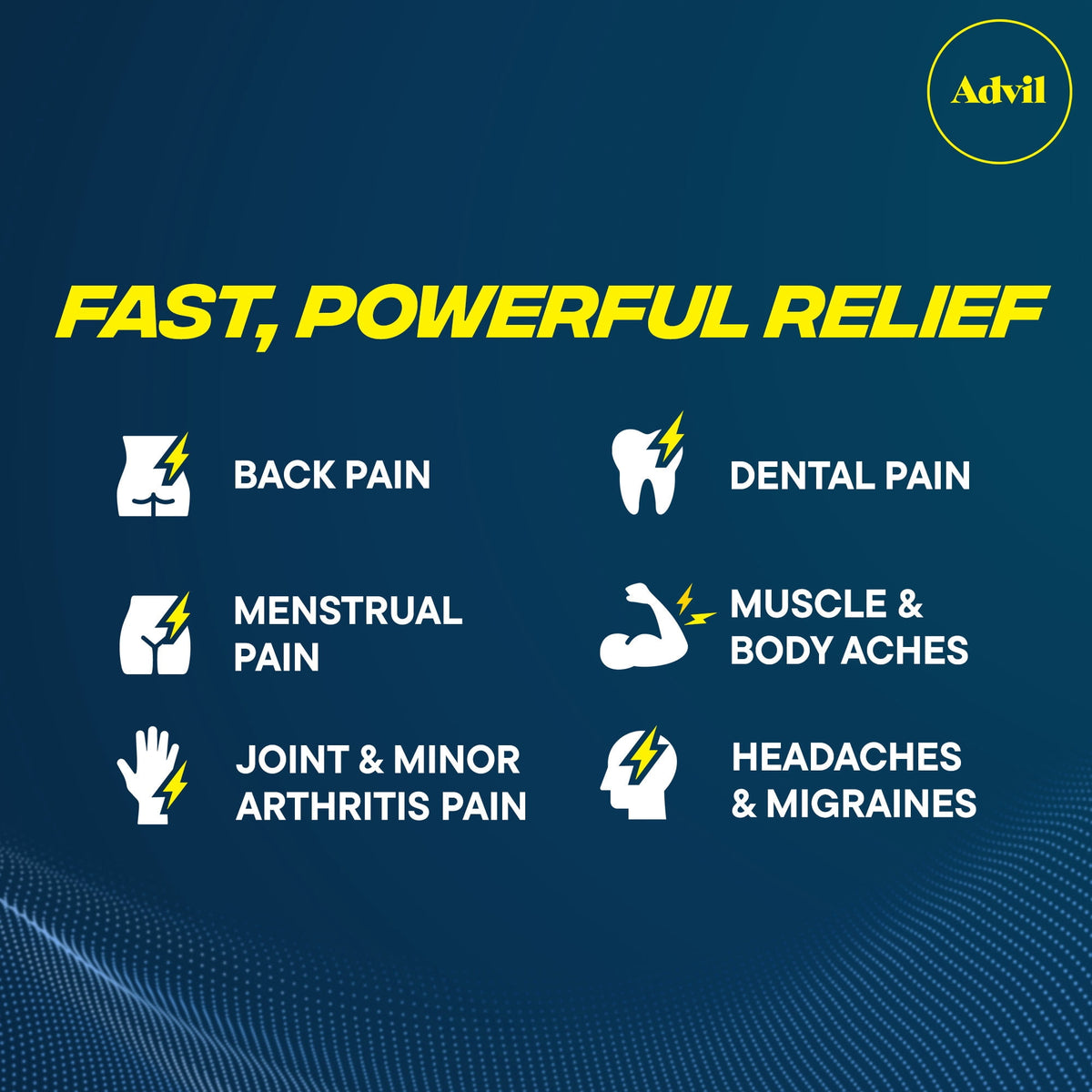 Advil Dual Action Back Pain Coated Caplets With Acetaminophen, 72 Count
