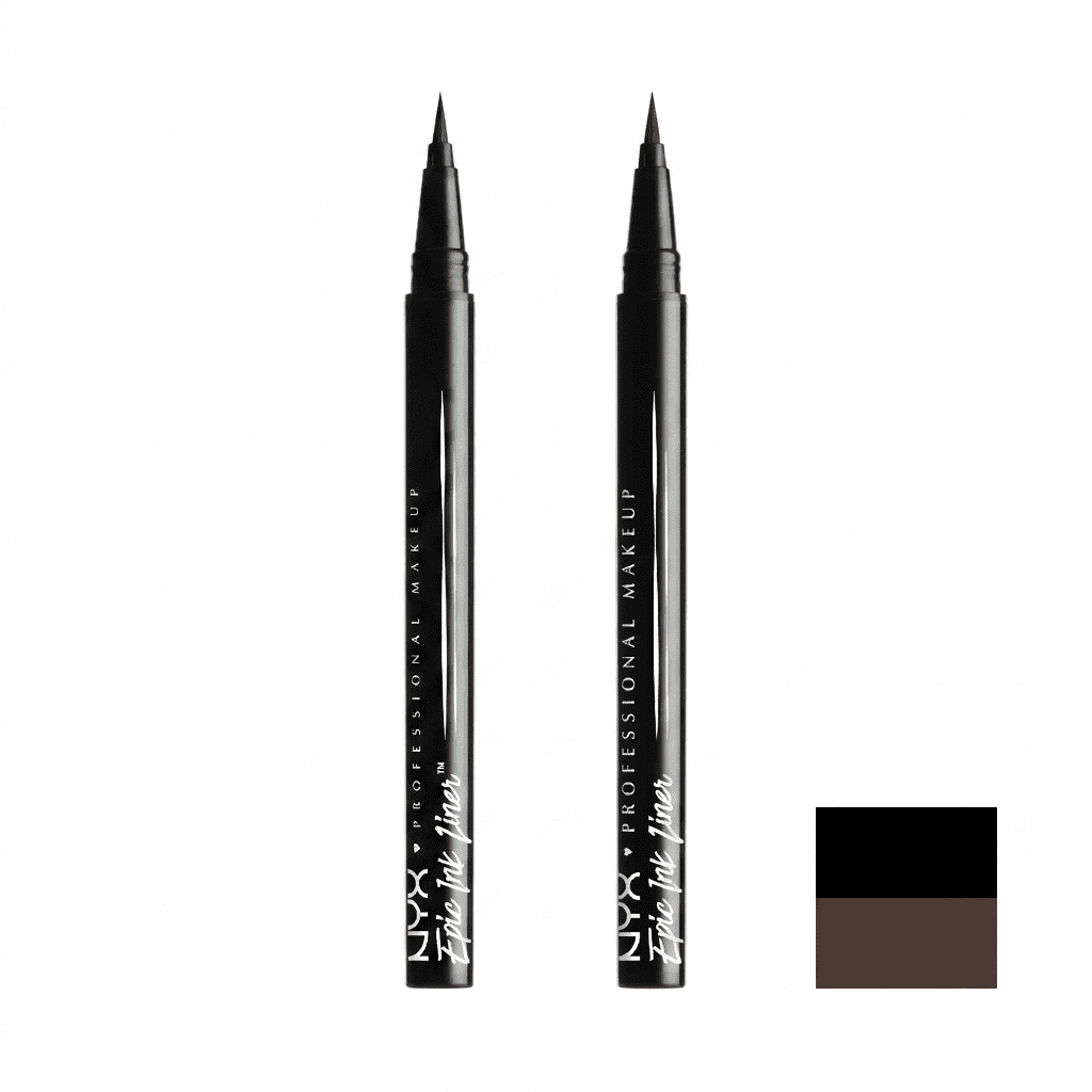 NYX Professional Makeup Epic Ink Vegan Waterproof Liquid Eyeliner, Black, 0.16 oz