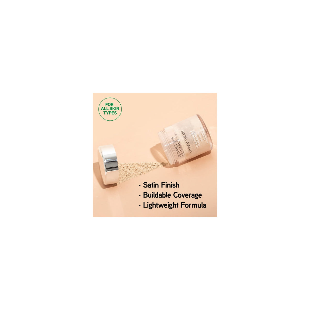 Physicians Formula Mineral Wear Loose Powder, Translucent Light, 0.49 oz, Foundation Makeup