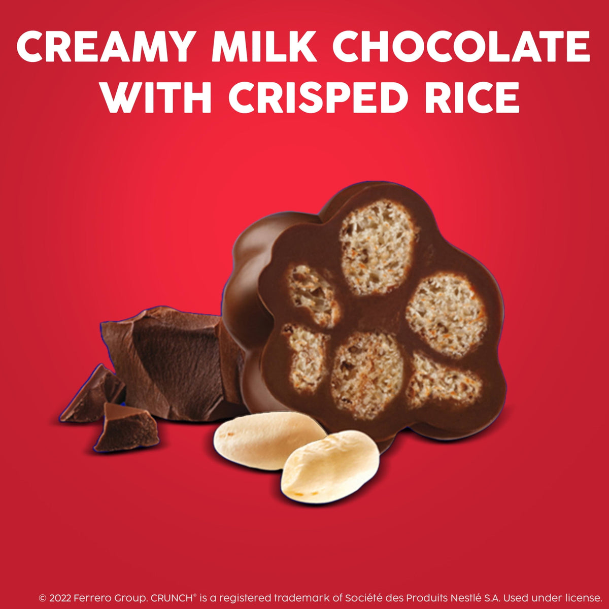 Buncha CRUNCH Candy, Pieces of Creamy Milk Chocolate with Crisped Rice, Movie Theater Candy, Concession Box, 3.2 oz