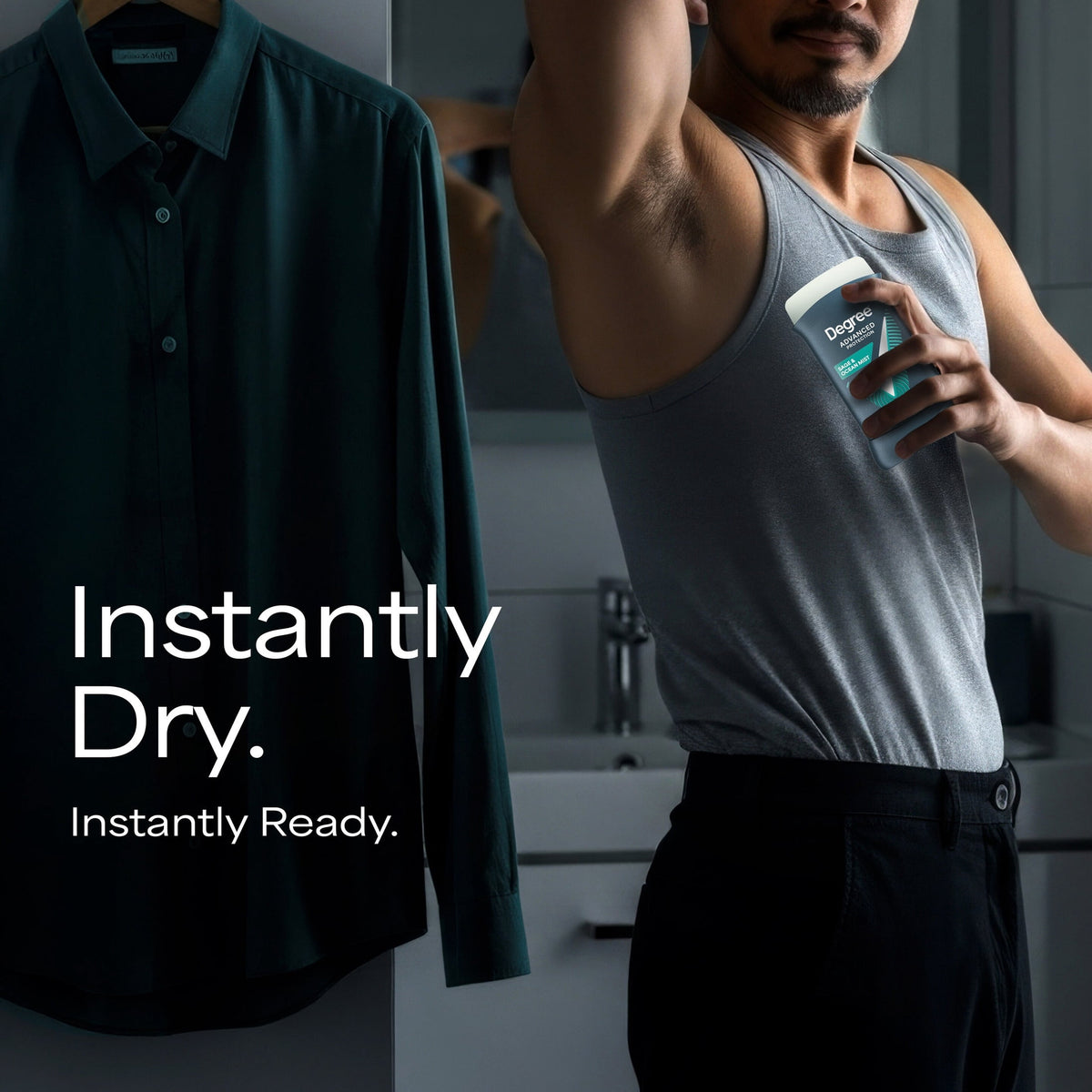 Degree Men Antiperspirant Deodorant 72-Hour Sweat And Odor Protection Sage & Ocean Mist Antiperspirant For Men With Body Heat Activated Technology