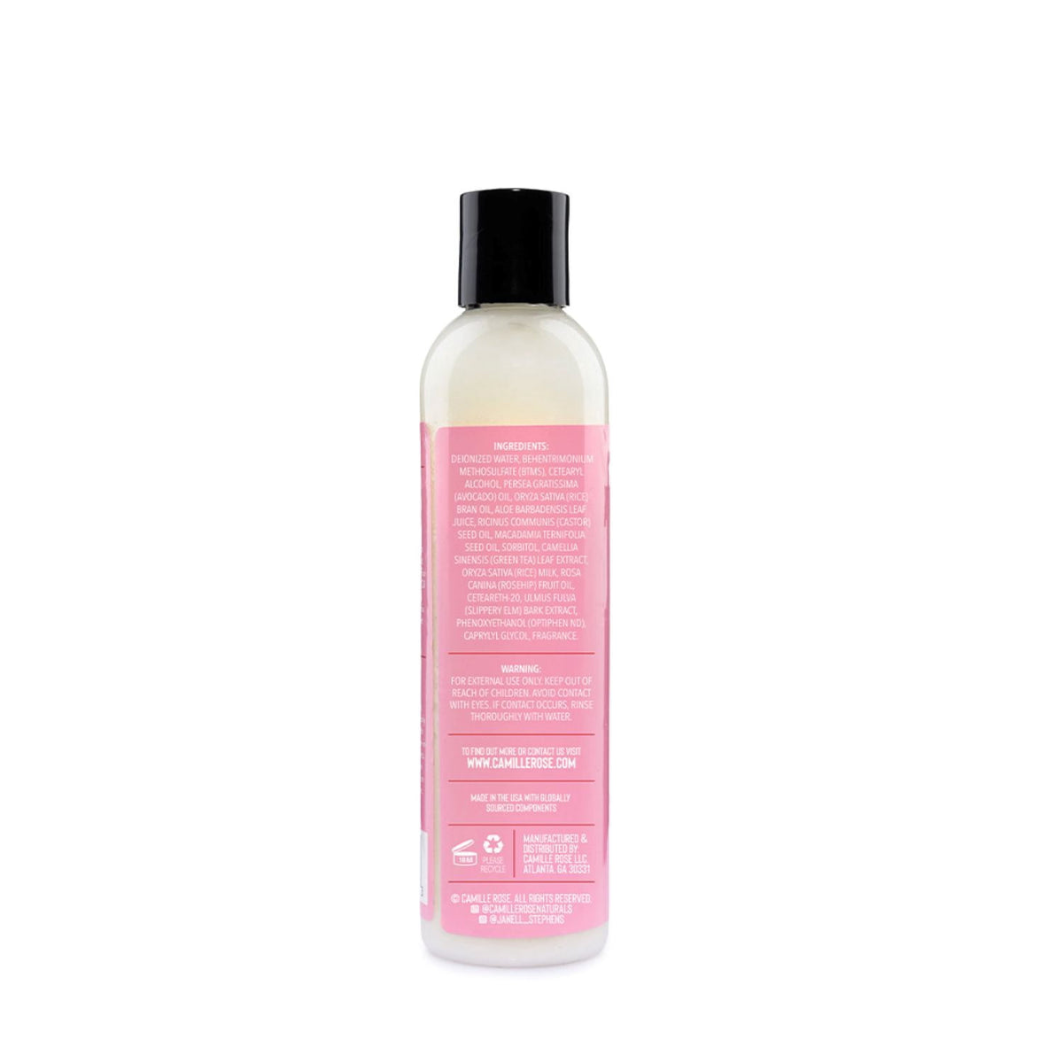 Camille Rose Curl Love Soften & Nourish Moisture Milk with Rice Milk & Macadamia Oil, 8oz