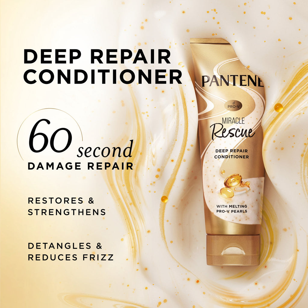 Pantene Pro-V Miracle Rescue Deep Repair Conditioner, 8.0 fl oz. for All Hair Types