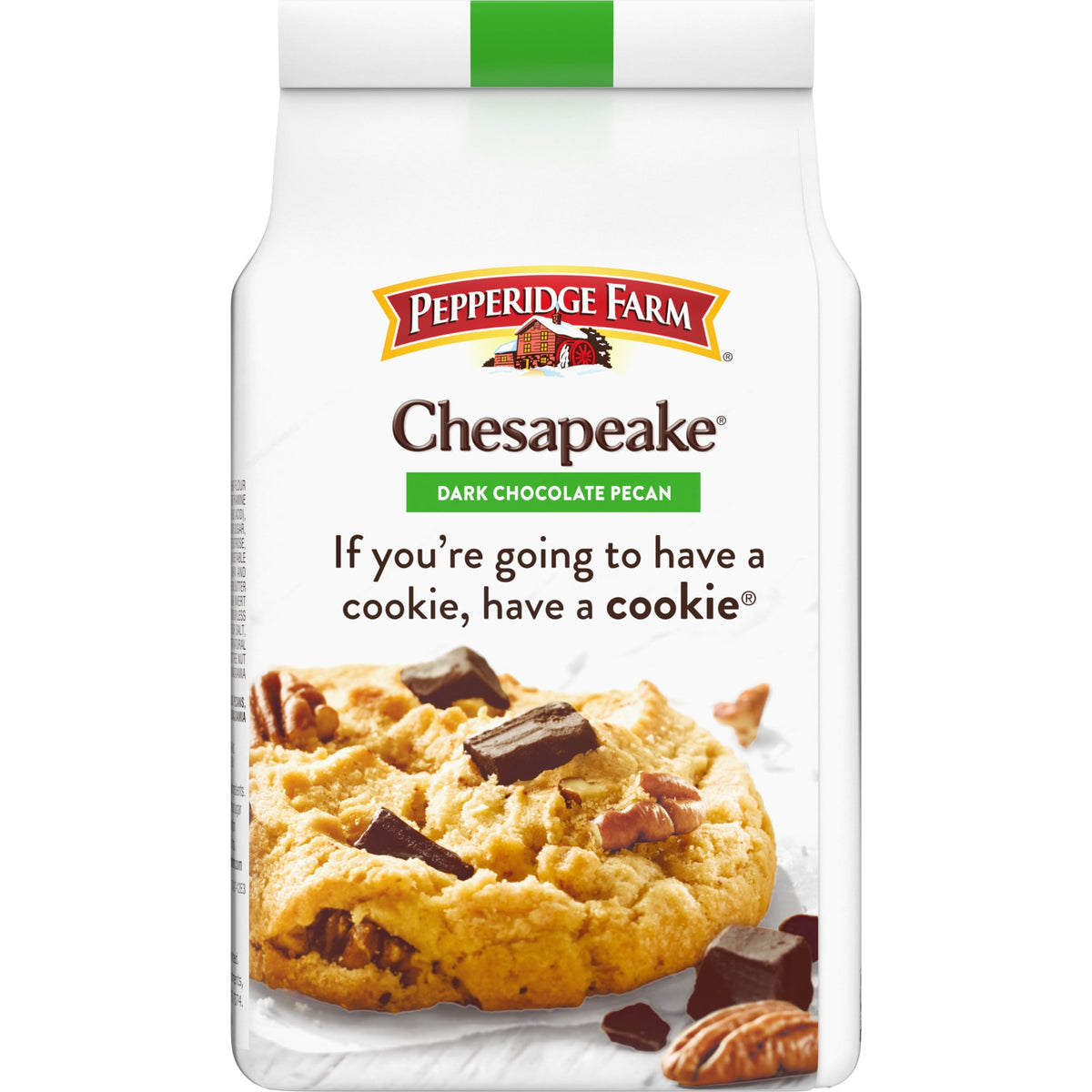 Pepperidge Farm Chesapeake Crispy Dark Chocolate Pecan Cookies, 7.2 oz Bag (8 Cookies)
