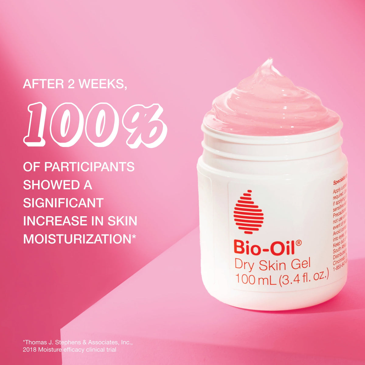 Bio-Oil Dry Skincare Gel with Soothing Emollients & Vitamin B3, Non-Comedogenic, 3.4 fl oz