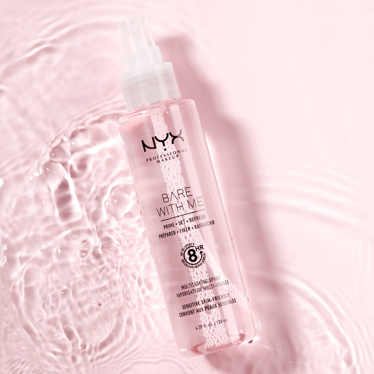 NYX Professional Makeup Bare with Me Multitasking Setting Spray, Makeup Primer, Aloe and Cucumber Extracts Infused