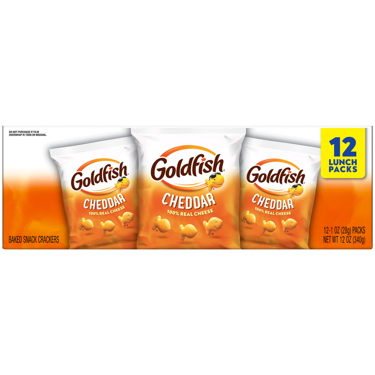 Goldfish Cheddar Crackers, 1 oz (12 Pack)
