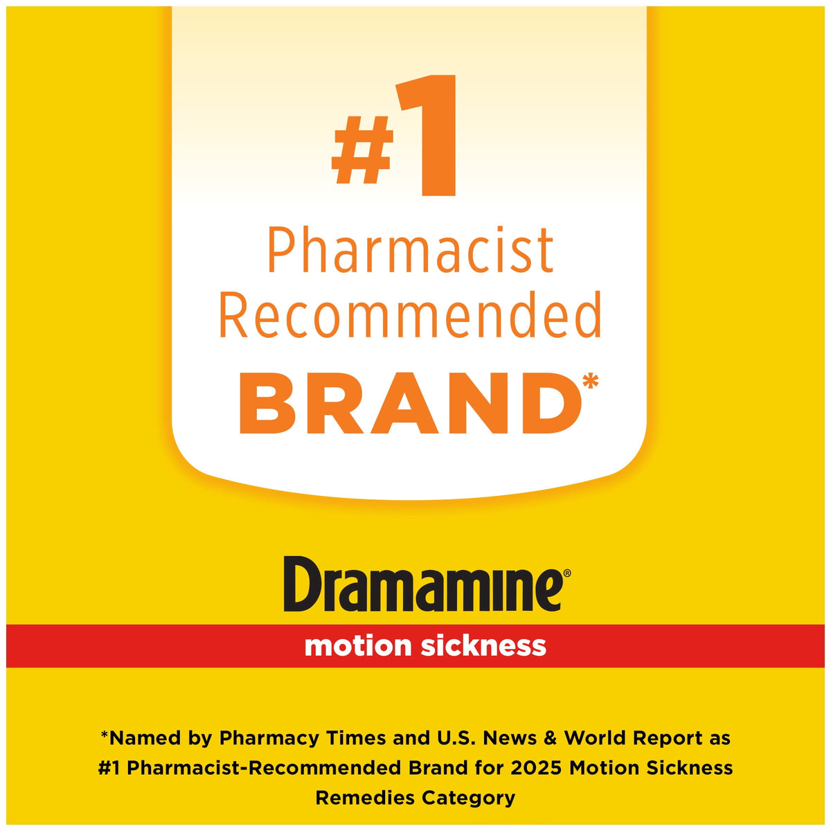 Dramamine Original, Motion Sickness Relief, Sensitive Stomach Travel Vial, 12 Count