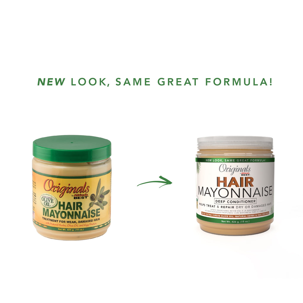 Originals by Africa's Best Hair Mayonnaise Deep Conditioner for Dry, Damaged Hair, 15 oz