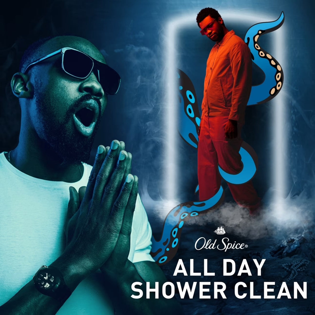 Old Spice Body & Face Wash for Men, 24/7 Shower Fresh, Krakengard Deep Ocean, 33.4 fl oz