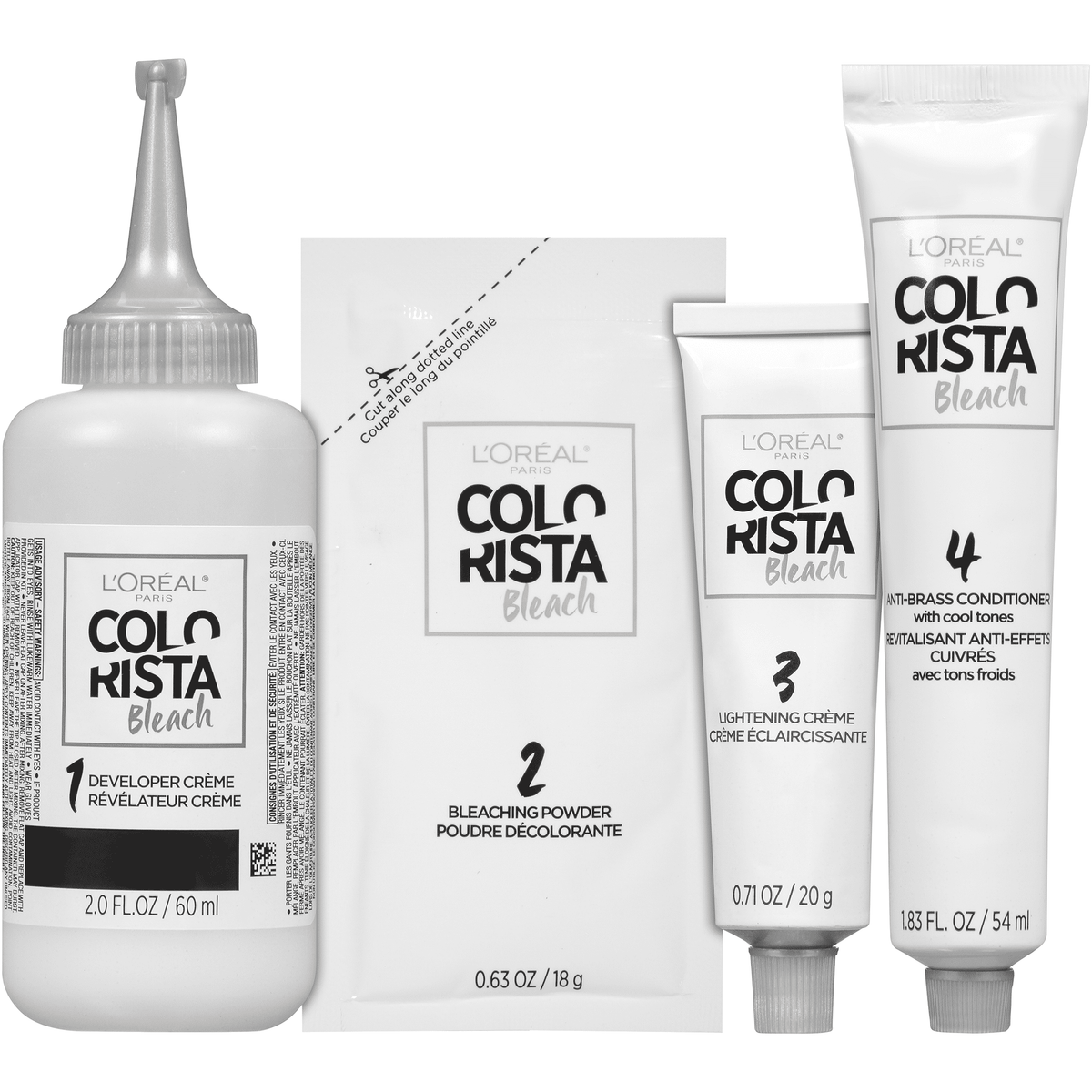 L'Oreal Paris Colorista All Over Bleach, Hair Color Lightening System Kit