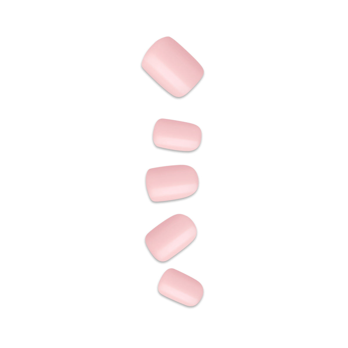 Kiss Impress Color Short Squoval Press-On Nails, Pink, 30 Pieces
