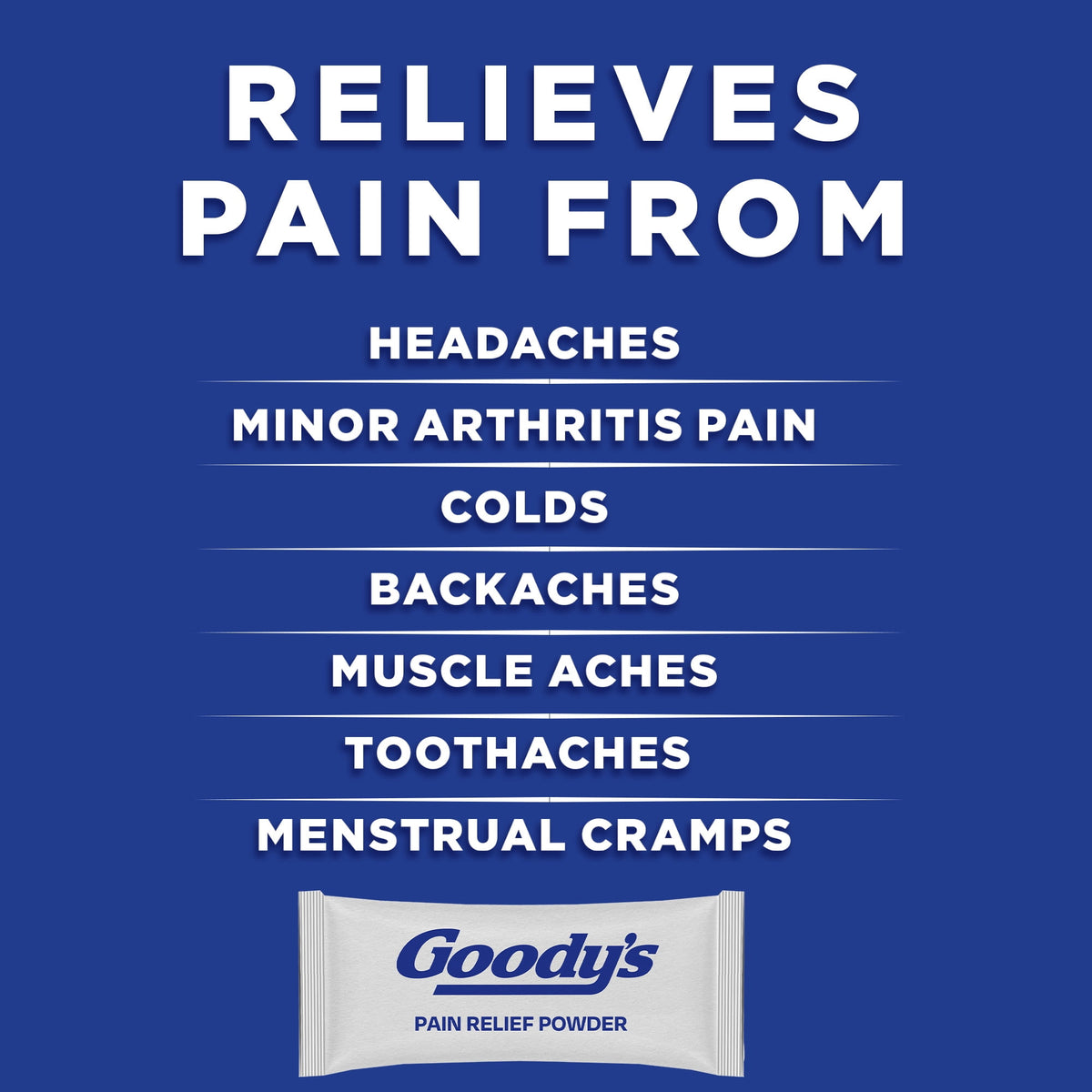 Goody's Extra Strength Headache Powder, 50 Powder Sticks