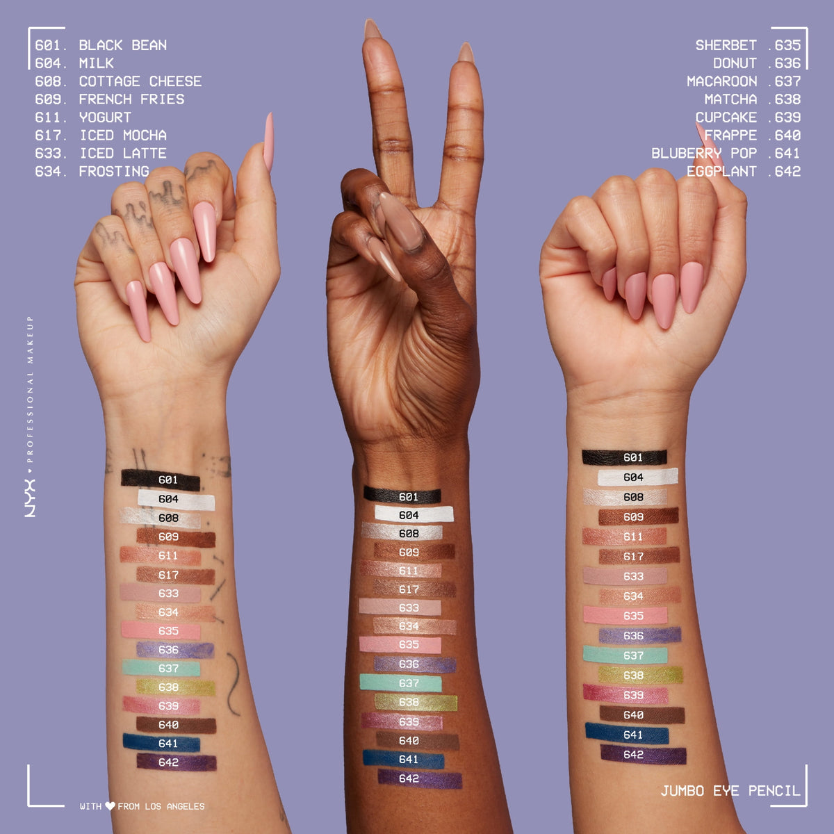 NYX Professional Makeup Jumbo All-in-One Eye Shadow and Eye Pencil Makeup, Milk