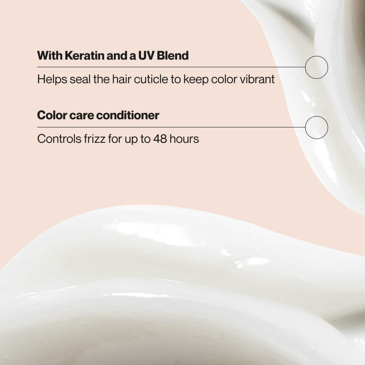 Suave Keratin Infusion Conditioner For Color Treated Hair, 48HR Frizz Control, 12.6 FL OZ