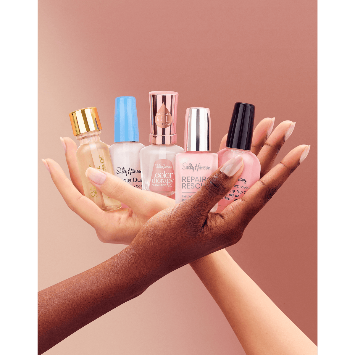 Sally Hansen Double Duty Nail Polish Base & Top Coat, Strengthening Formula, 0.45 fl oz