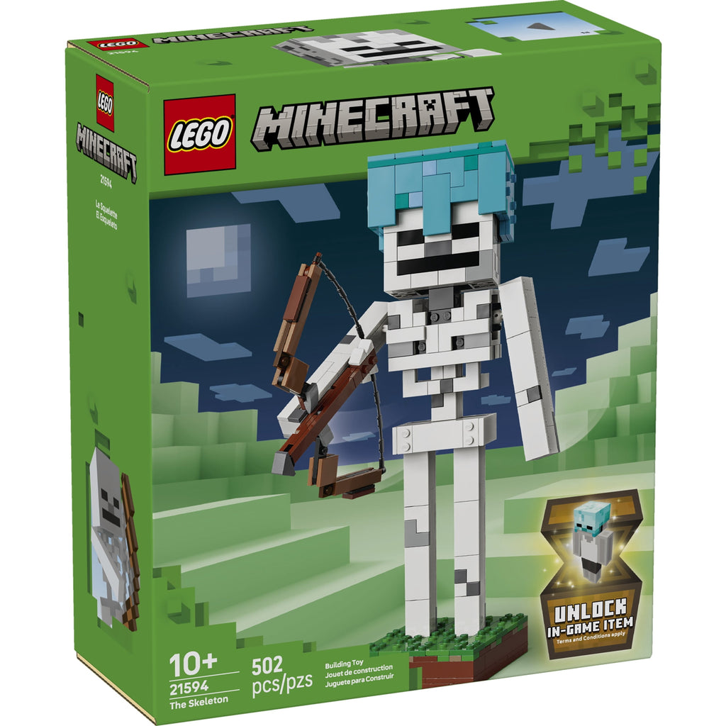 LEGO Minecraft The Skeleton Building Toy Figure 21594, Ages 10+