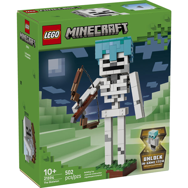 LEGO Minecraft The Skeleton Building Toy Figure 21594, Ages 10+