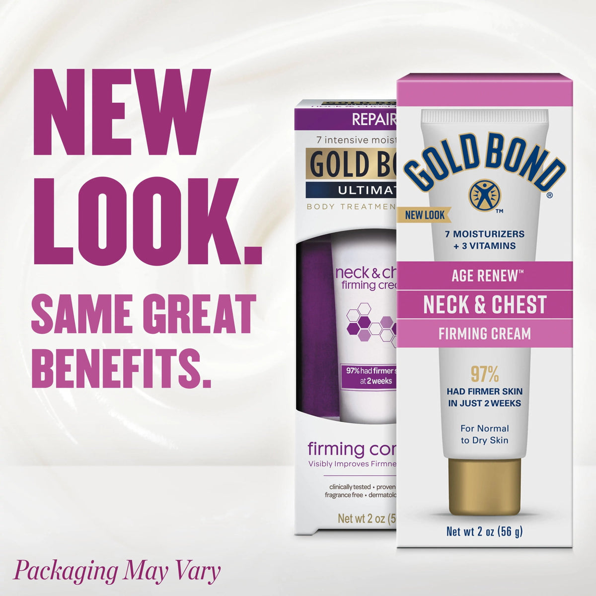 Gold Bond Age Renew Neck & Chest Firming Cream, 2 Oz, Hydrates, Renews, and Visibly Improves Firmness, Texture & Elasticity of Aging Skin, Non-Greasy