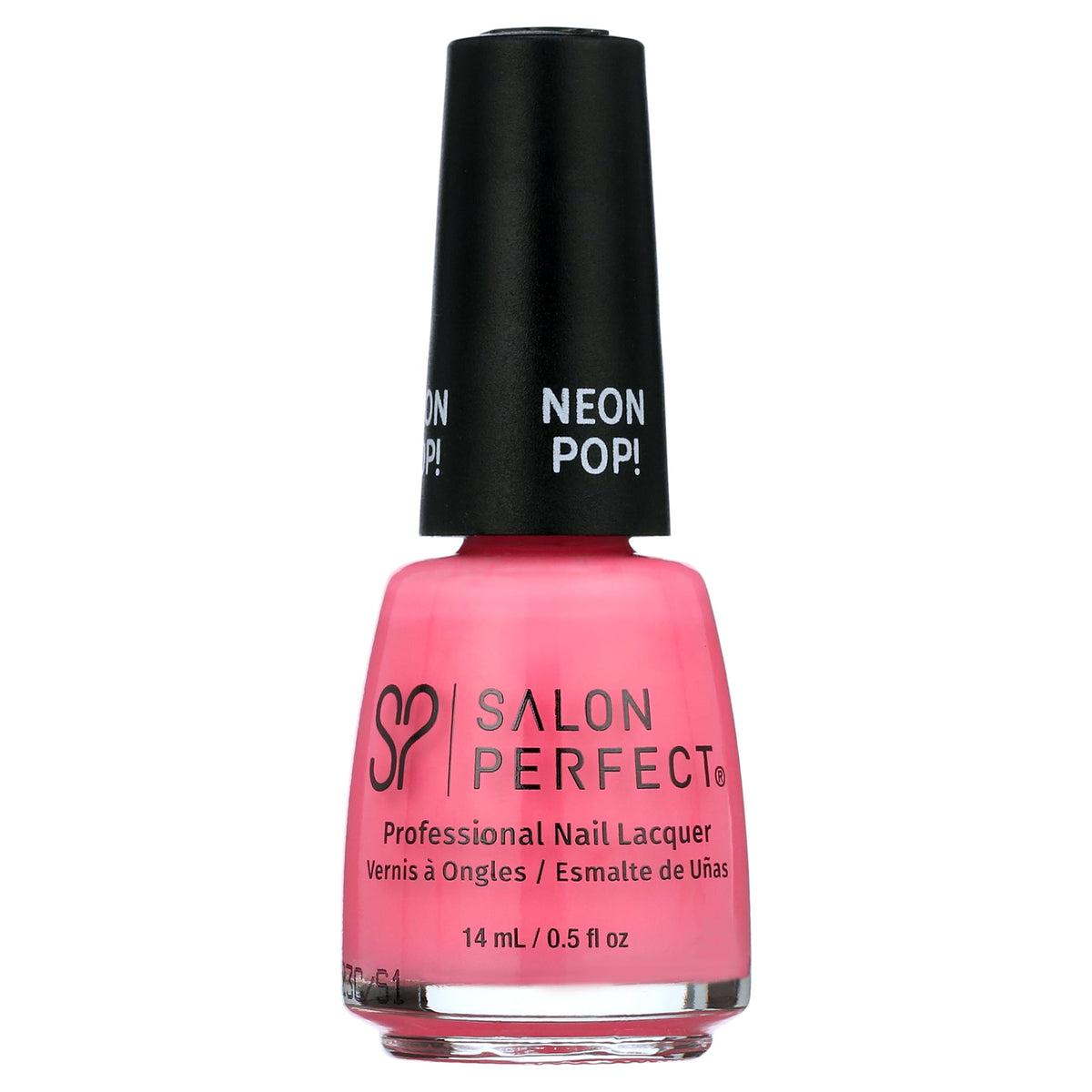 Salon Perfect Nail Polish, Hot Pink Shimmer, Wrapped Around my Pinky 516, 0.5 fl oz