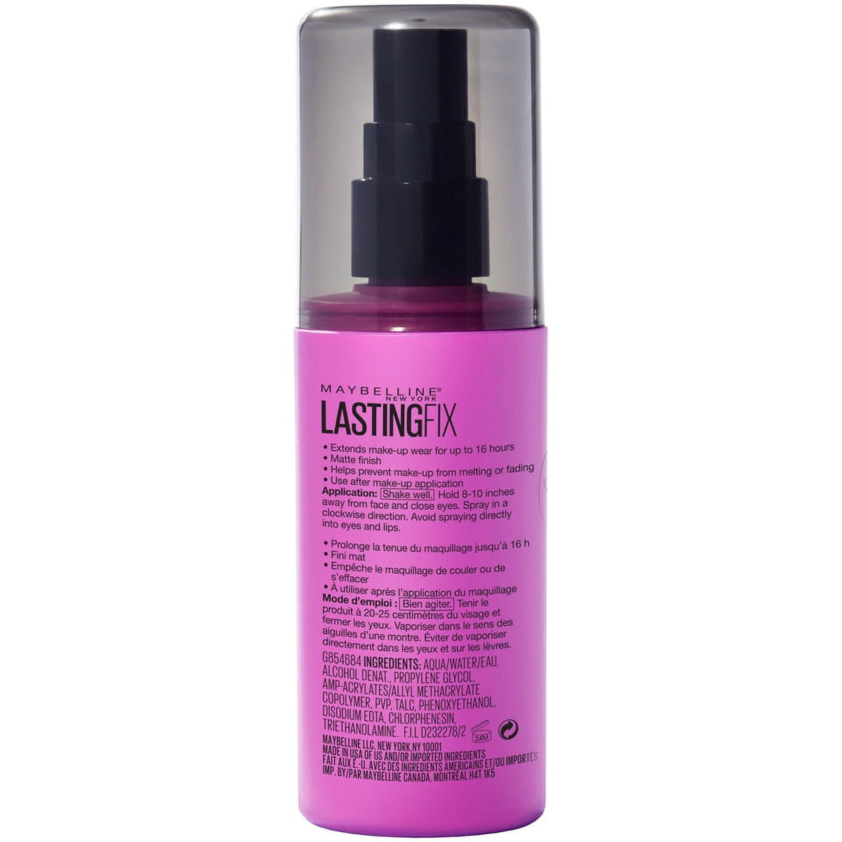 Maybelline Facestudio Lasting Fix Makeup Setting Spray, Matte Finish, 3.4 fl oz