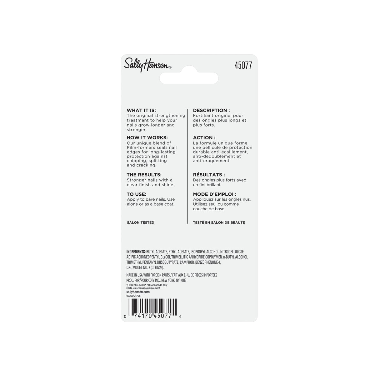 Sally Hansen Hard as Nails Strength Treatment, Clear Nail Treatment