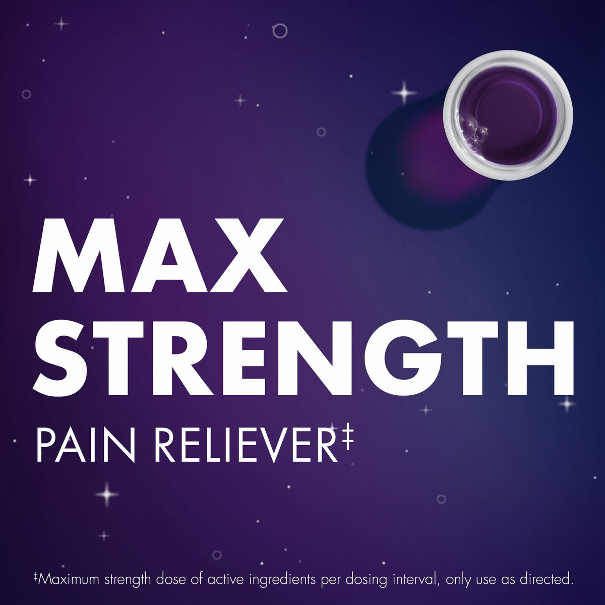 ZzzQuil Liquid Pain Reliever, Acetaminophen 1000mg, Diphenhydramine 50mg HCI, Midnight Berry Flavor, 12 fl oz