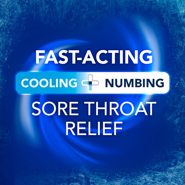Vicks VapoCool Sore Throat Spray, Benzocaine & Menthol, Over-the-Counter Medicine, Winterfrost, 6 fl oz
