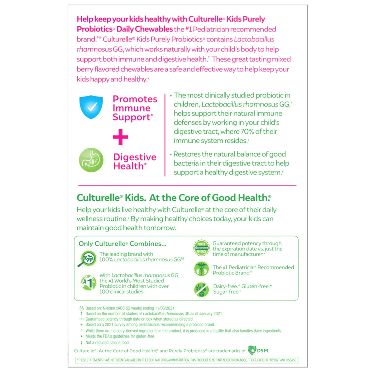 Culturelle Kids Probiotic Chewable Tablets, 60 ea