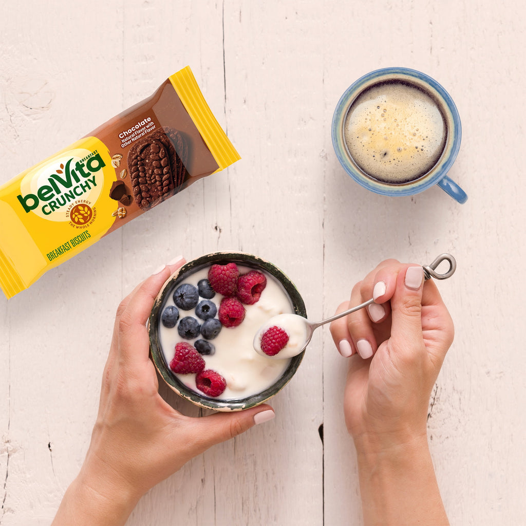 belVita Breakfast Bars Biscuits, Chocolate, 5 Packs (4 Biscuits Per Pack)