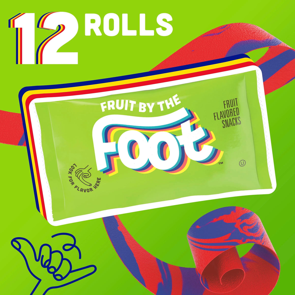 Fruit by the Foot Gluten Free Berry and Strawberry Fruit Flavored Snacks (12 Rolls)