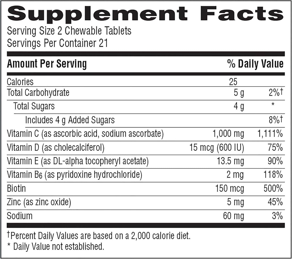 Emergen-C Immune+ with Vitamin D Chewables, Orange Blast, 42 ea - OTC Shoppe Express