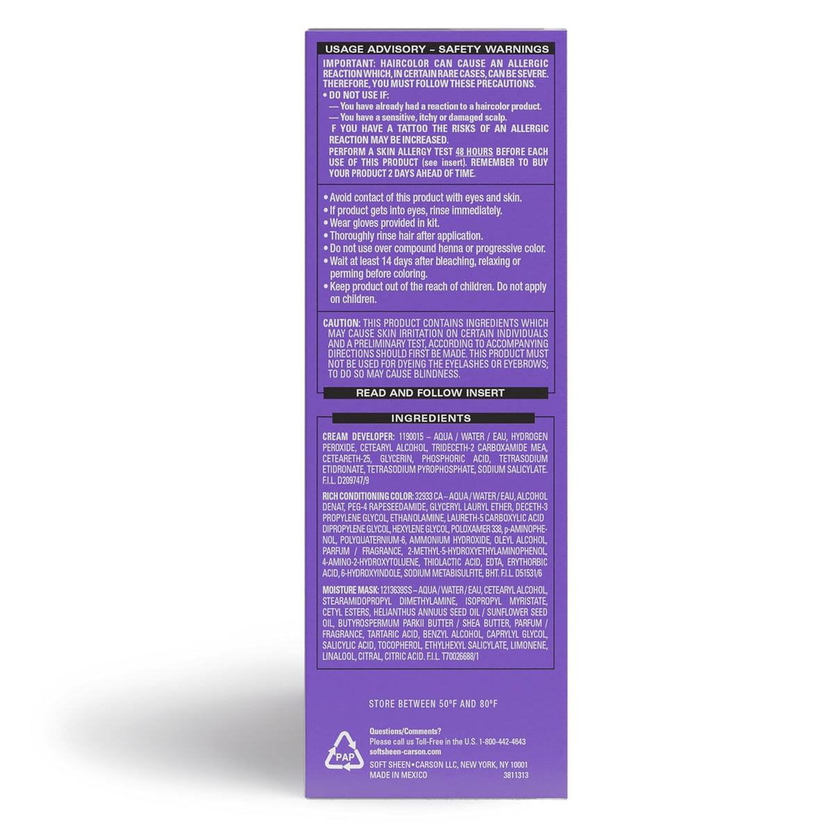 SoftSheen Carson Dark & Lovely Fade Resist Hair Dye, 376 Red Hot Rhythm