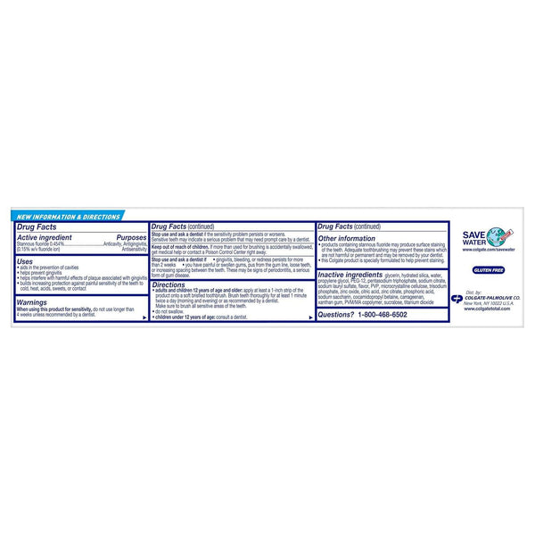 Colgate Total Whitening Toothpaste, Advanced Whitening, 5.1 oz - OTC Shoppe Express