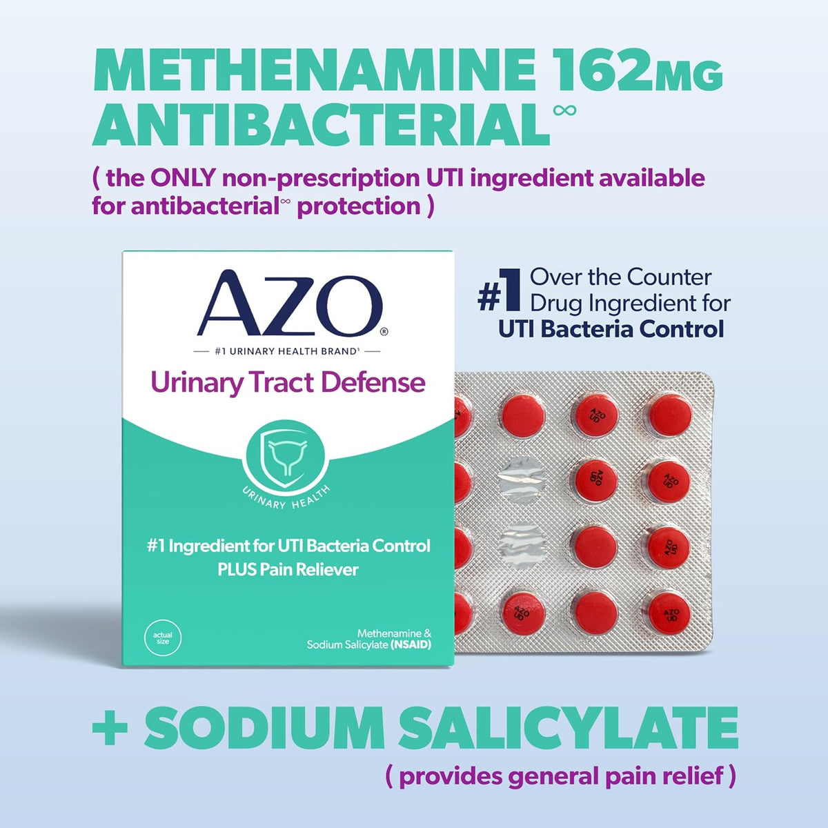AZO Urinary Tract Defense Antibacterial Protection 24 Count