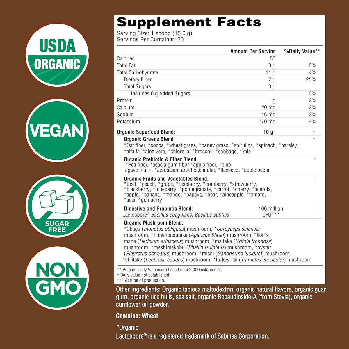 Country Farms Super Greens, Delicious Chocolate Flavor, 10.6 oz - OTC Shoppe Express