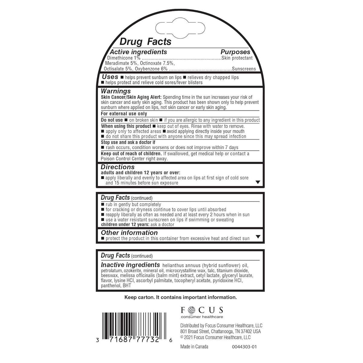 Herpecin-L Lip Protectant Stick, SPF 30, 1 ea - OTC Shoppe Express