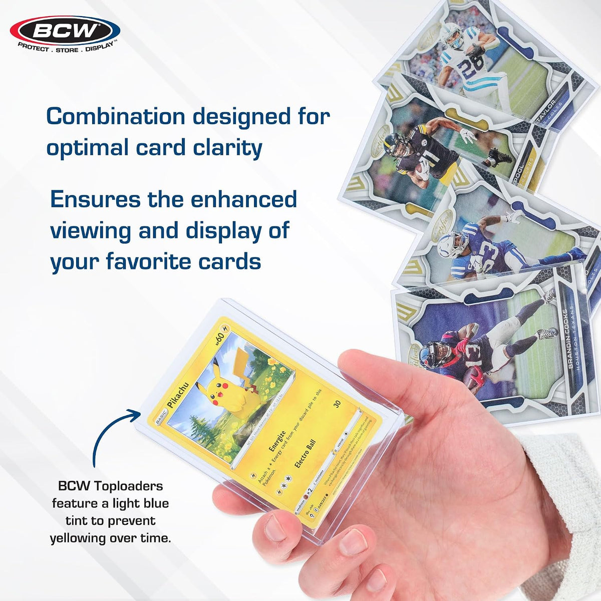 BCW Card Sleeves and Top Loaders Combo Standard 20 Pt 200 Count