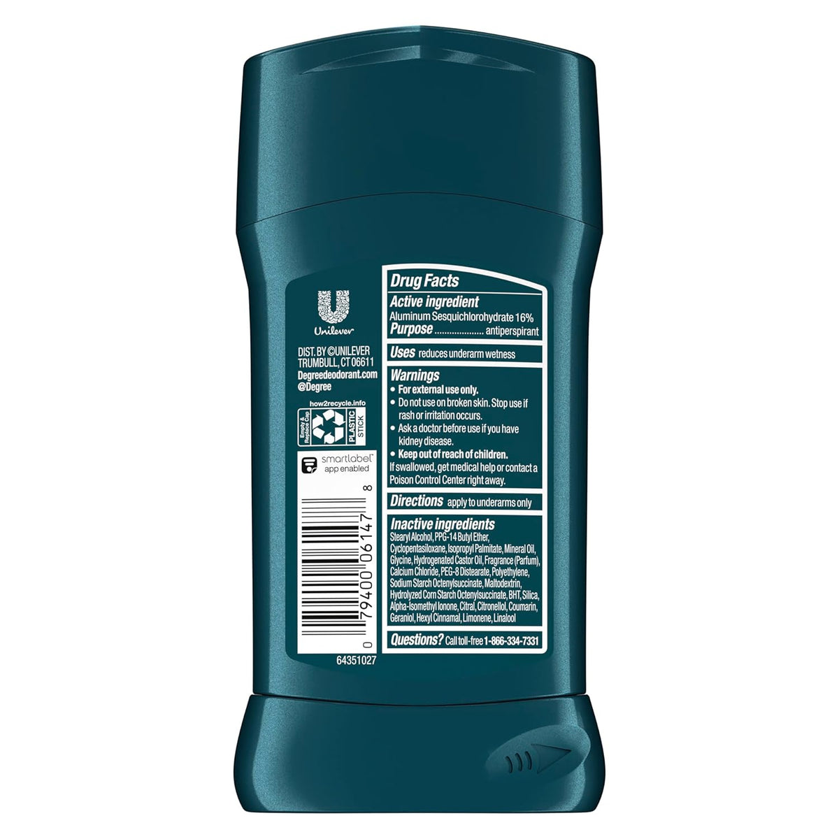Degree Men Antiperspirant and Deodorant, Adventure, 1.7 oz