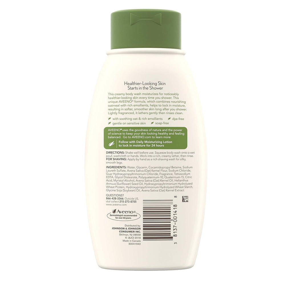 Aveeno Active Naturals Body Wash, Daily Moisturizing, 12 oz