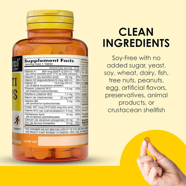 Mason Natural Daily Multiple Vitamins with Iron, Tablets, 365 ea - OTC Shoppe Express